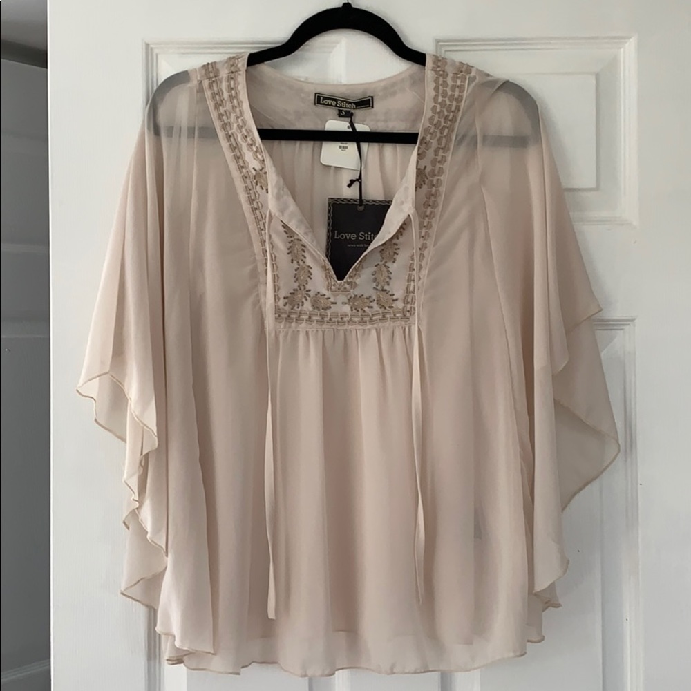 Love Stitch Blouse, Size SMALL